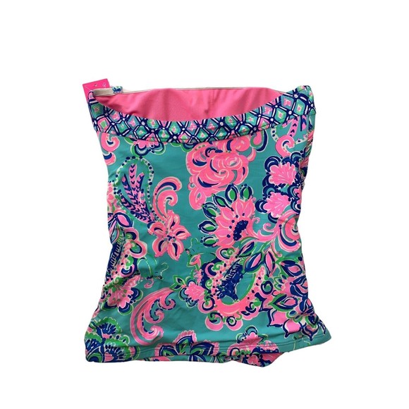 New LILLY PULITZER 0 JUSTINA TANKINI BLUE HORIZON JUNGLE SUNRISE - Picture 7 of 11